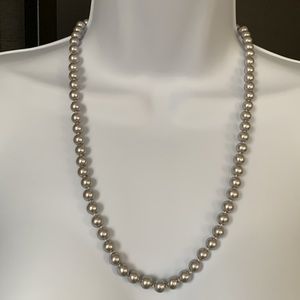 Studio Works Gray Faux 24" Pearl Necklace